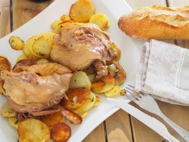 Duck fat potatoes